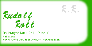 rudolf roll business card